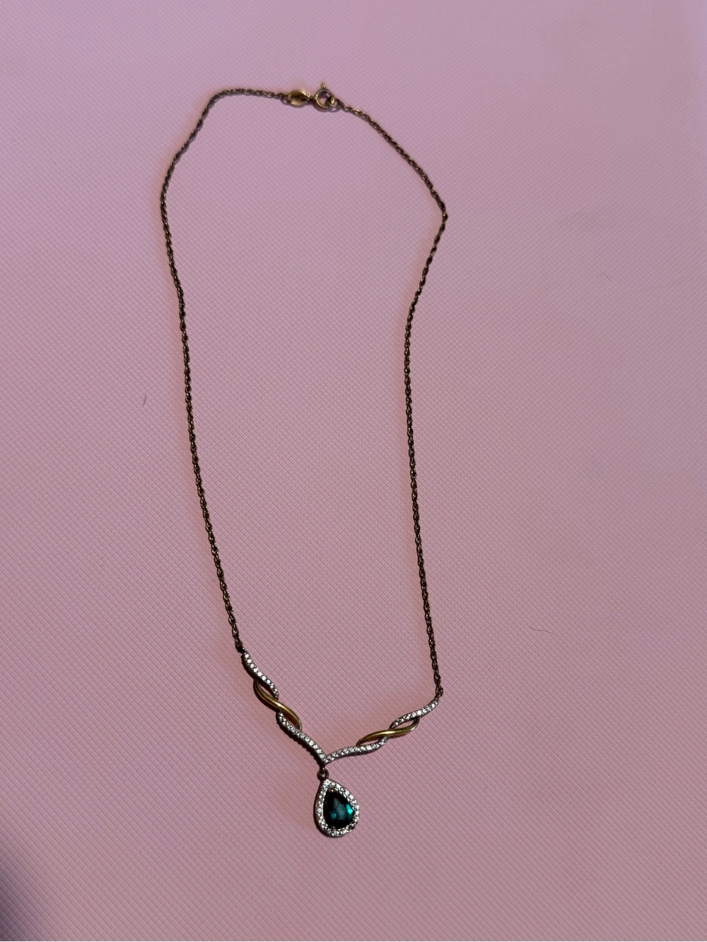 Emerald and Gold Necklace
